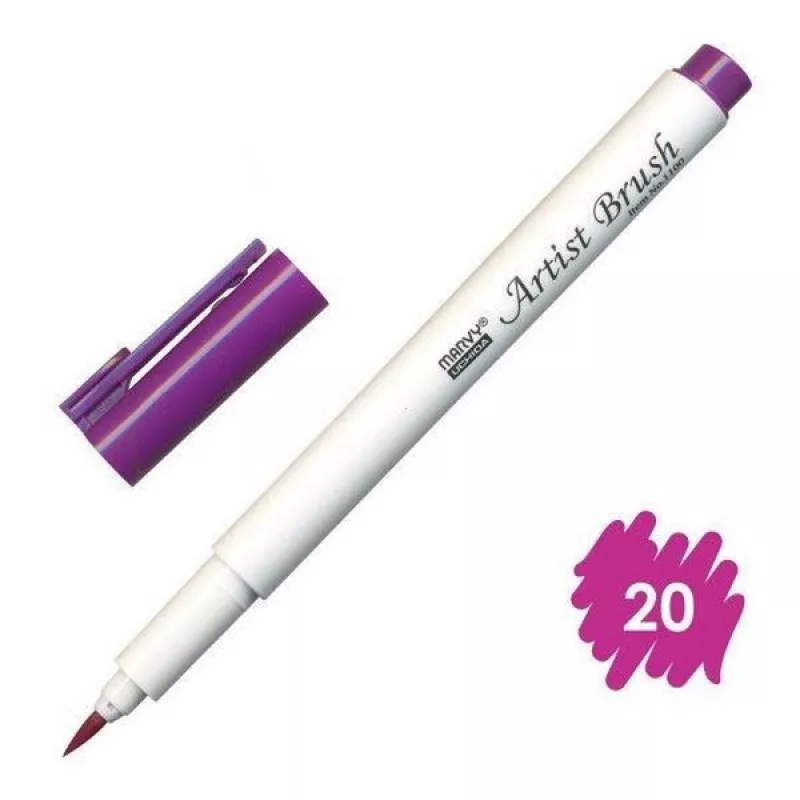 Marvy Artist Brush Fırça Uçlu Kalem 1100 No:20 Magenta