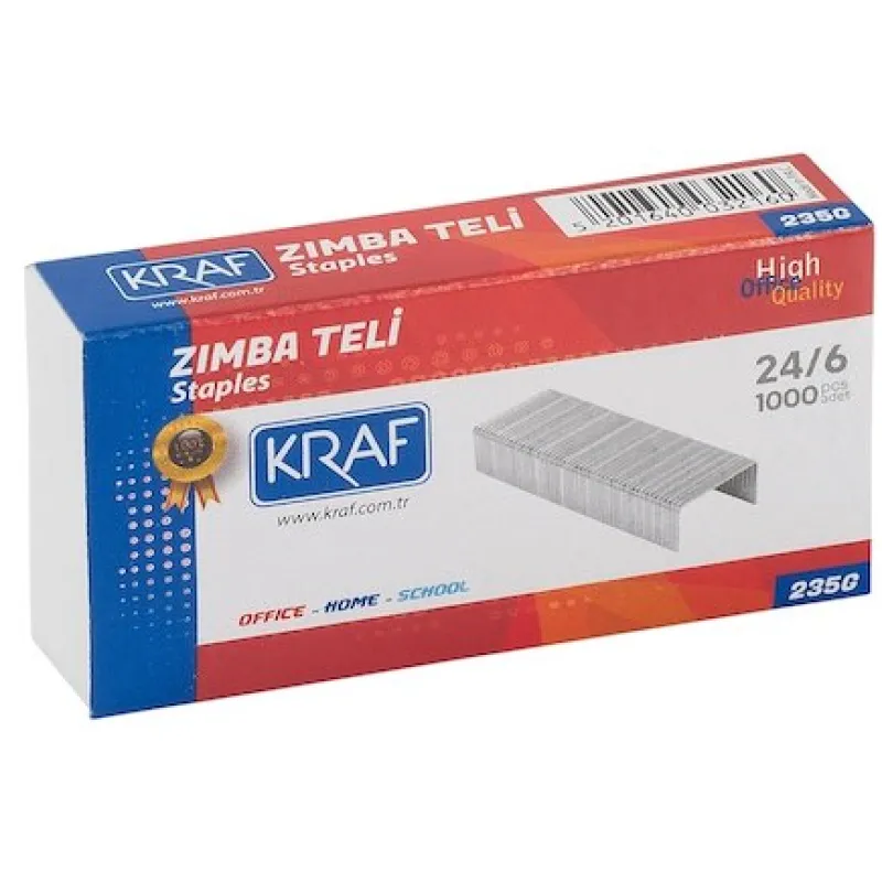 KRAF ZIMBA TELİ 24/6 BEYAZ 1000 Lİ 235G