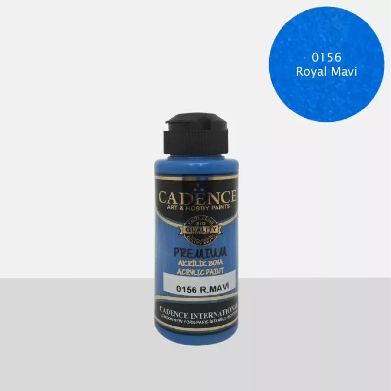 CADENCE PREMIUM AKRİLİK BOYA 120 ML 0156 ROYAL MAVİ