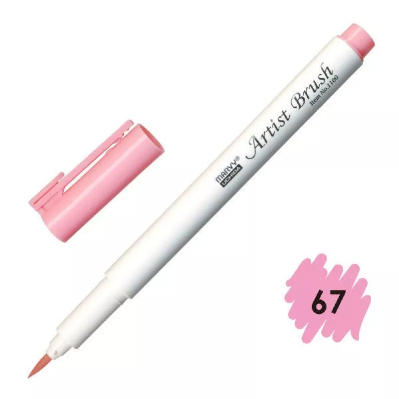 Marvy Artist Brush Fırça Uçlu Kalem 1100 No:67 Bubble Gum Pink
