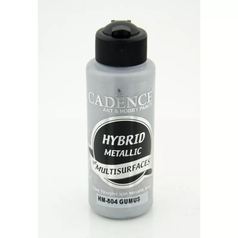 Cadence Hybrid Hibrit Multisurface Metalik Boya 120 ML - H804 Gümüş