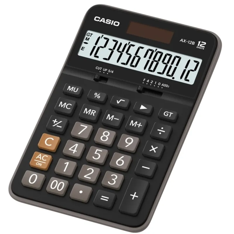 CASIO HESAP MAKİNESİ MASAÜSTÜ AX-12B 12 HANE