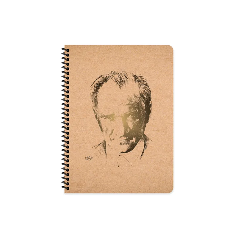 KESKİN DEFTER FUNKY ATATÜRK 16,5X22,5 SPİRALLİ 80 YP. KARELİ 418122-99