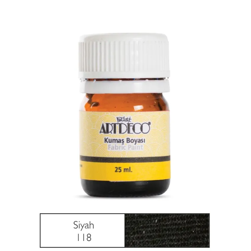 ARTDECO KUMAŞ BOYASI 25 ML BLACK 010A-118