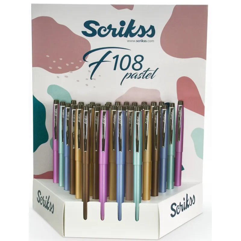 SCRIKSS TÜKENMEZ KALEM GÖVDE RENGİ PASTEL RENKLER F108 