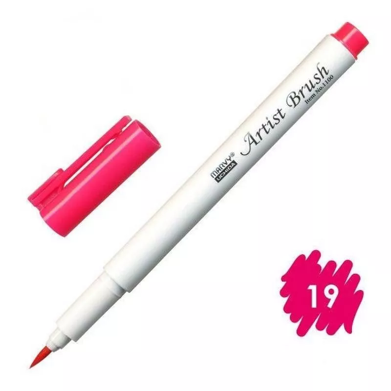 Marvy Artist Brush Fırça Uçlu Kalem 1100 No:19 Carmine
