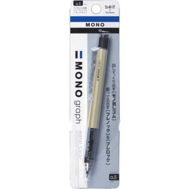 TOMBOW MONO GRAPH METAL K.KALEM 0,5MM BLSTR ALTIN