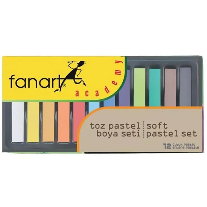 Fanart Soft Pastel - Toz Pastel Boya Seti 12li