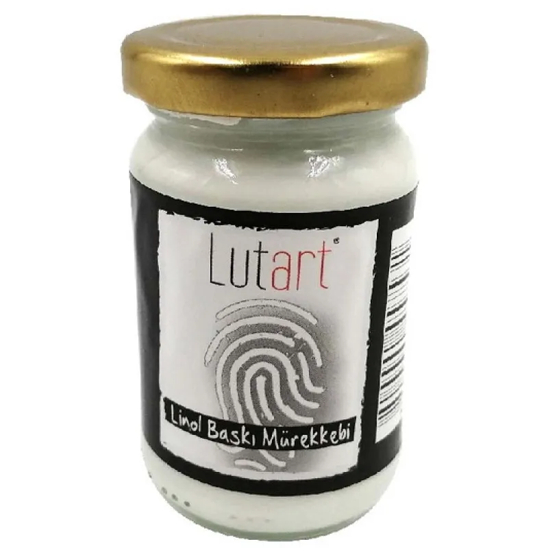 LUTART LİNOL BASKI MÜREKKEBİ 100 ML BEYAZ LMB-0456-100-BYZ