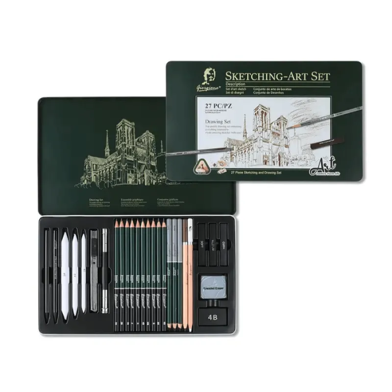 GIORGIONE ÇİZİM SETİ 27 Lİ METAL KUTU G-272708