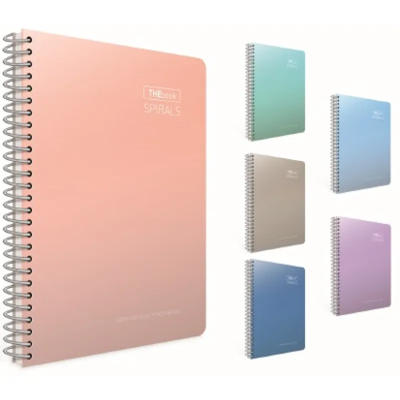 GIPTA DEFTER THEBOOK SPIRALS 17x24 SPİRALLİ SERT KAPAK 140 YP. KARELİ 5519