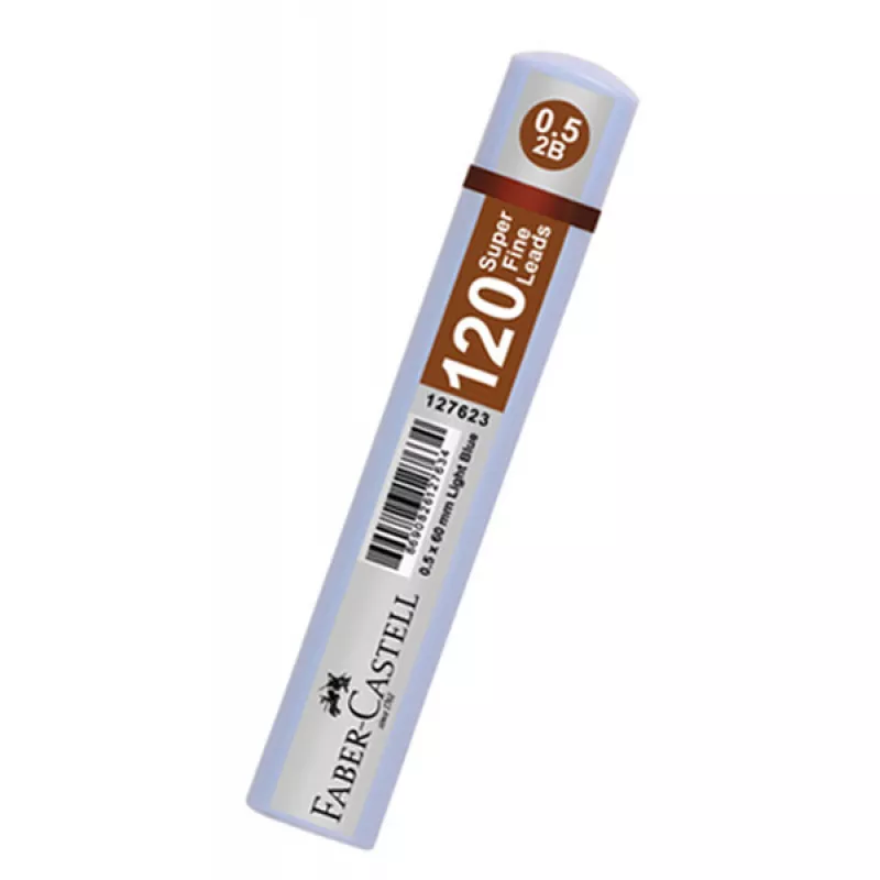 FABER CASTELL 0.5mm- 2B -120 li AÇIK MAVİ KUTU Kalem ucu
