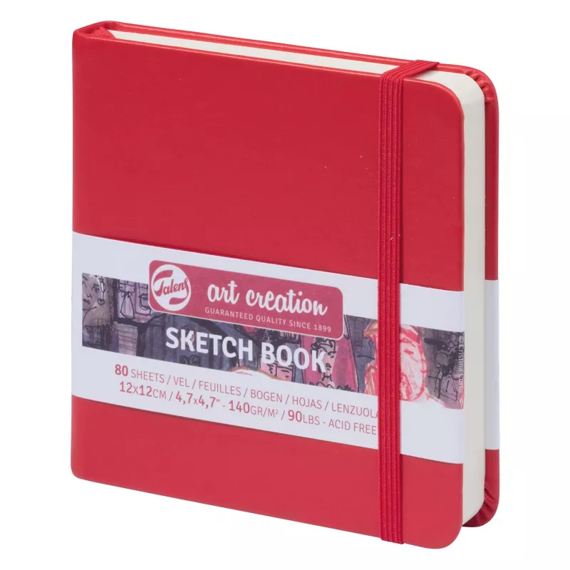 Royal & Talens Sketch Book Red 12x12 140 GR 