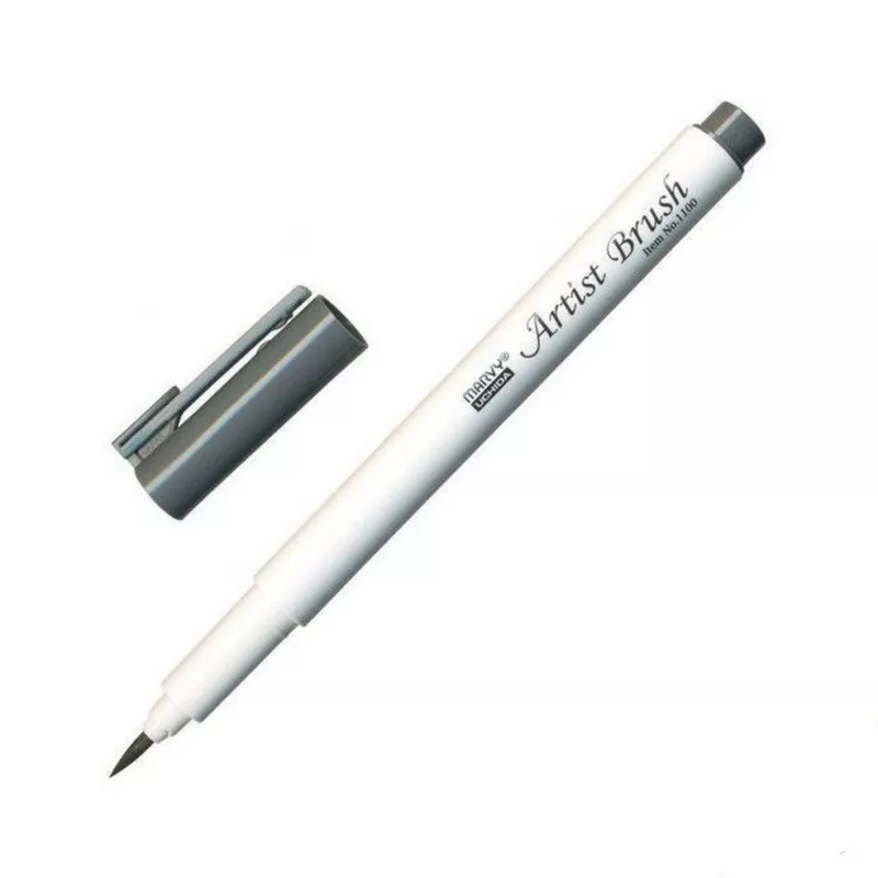 Marvy Artist Brush Fırça Uçlu Kalem 1100 No:21 Dark Grey