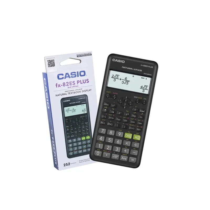 CASIO HESAP MAKİNESİ BİLİMSEL FX-82ES-2BU PLUS SİYAH (2.NESİL)