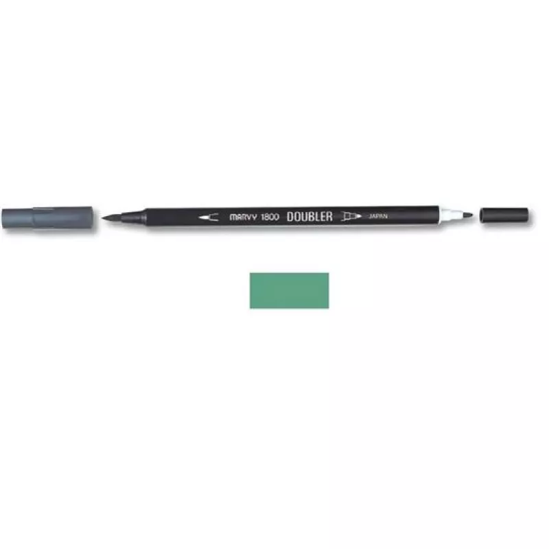 Marvy 1800 Doubler Çift Uçlu Brush Pen Fırça Kalem No:32 Laurel Green