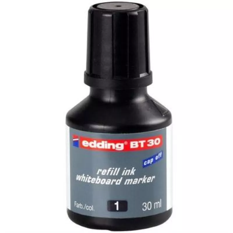 EDDİNG TAHTA KALEM MÜREKKEBİ 30ml Siyah BT 30