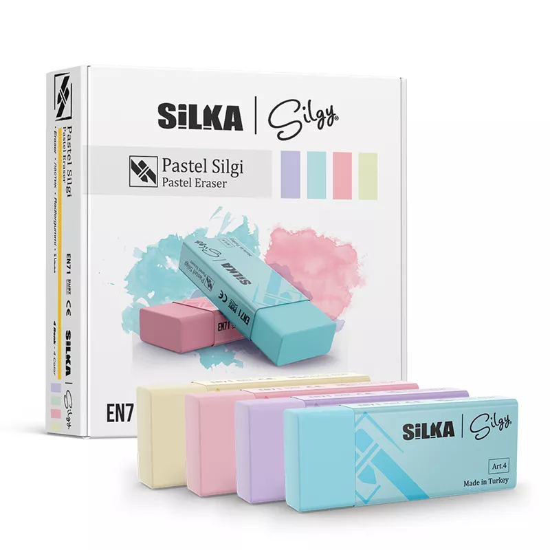 SİLKA PASTEL SİLGİ 4 RENK