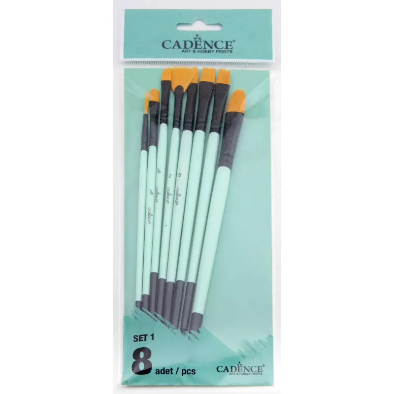 CADENCE KARIŞIK FIRÇA SETİ 8Lİ