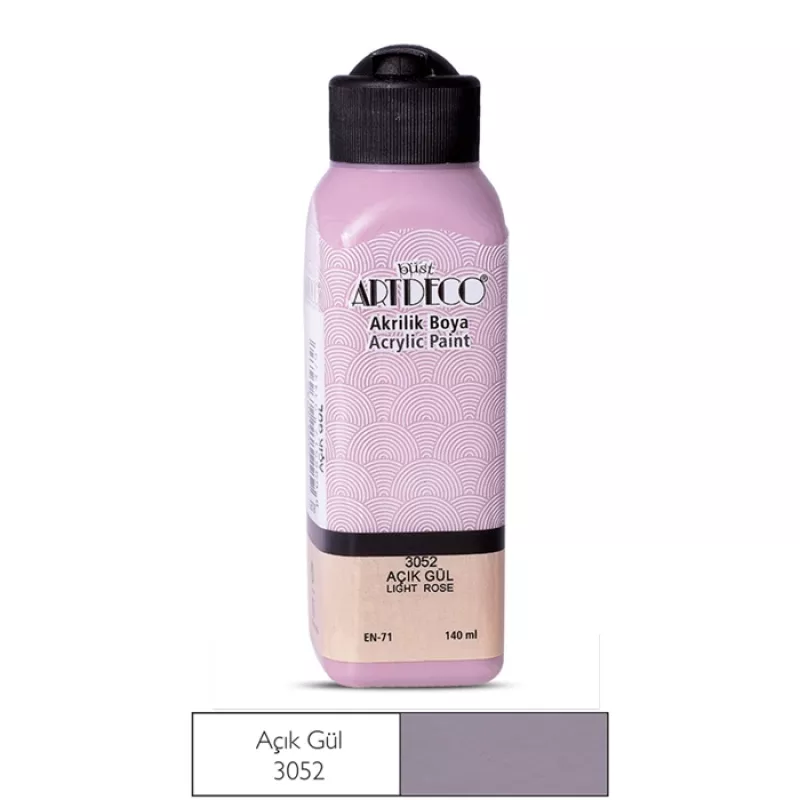 ARTDECO AKRİLİK 140 ML AÇIK GÜL 3052