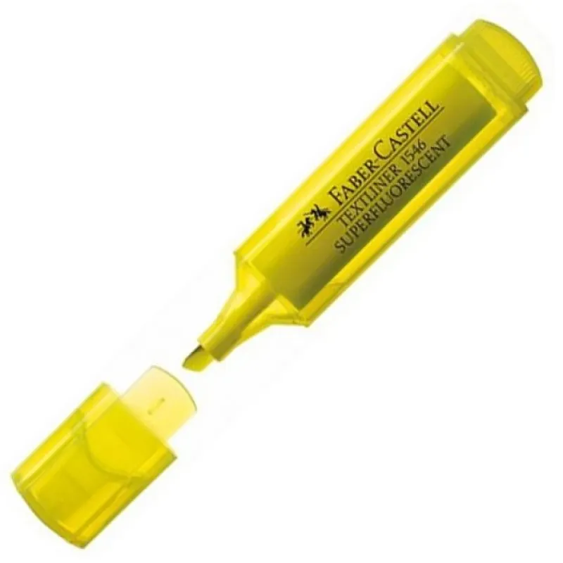 Faber Castell Fosforlu Kalem Şeffaf Gövde Sarı 154607