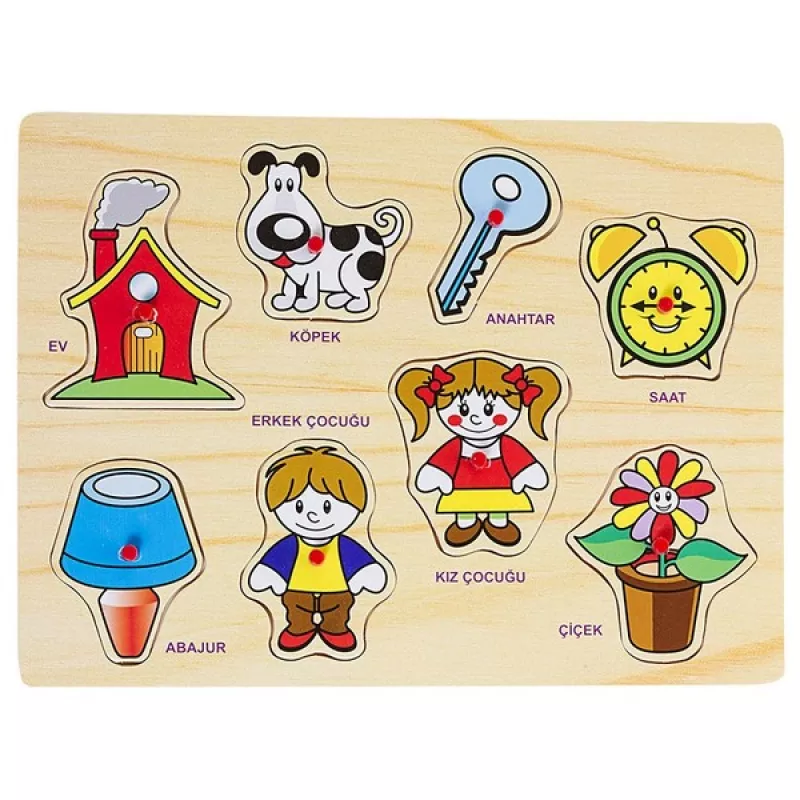 BU-BU AHŞAP PUZZLE EŞYALAR BUBU-AP0029