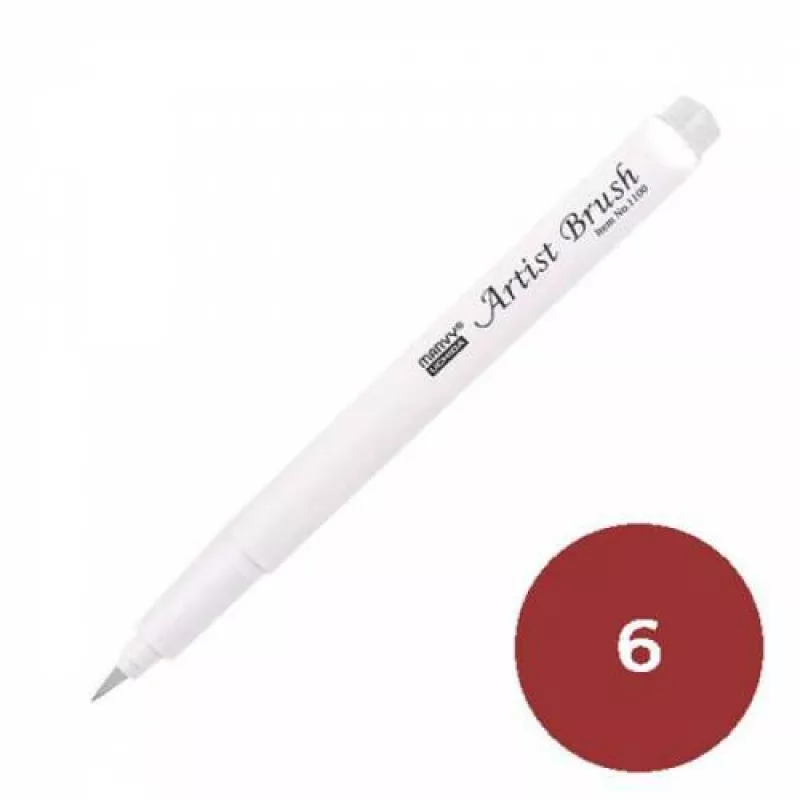 Marvy Brush Pen Fırça uçlu Kalem 1100 No:6 Brown