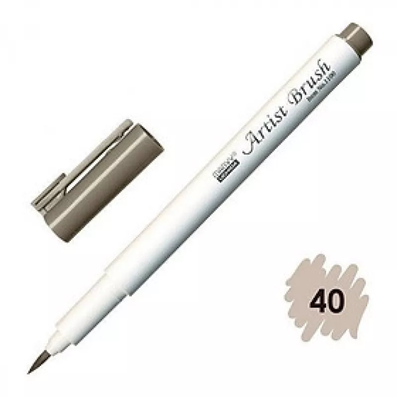 Marvy Artist Brush Fırça Uçlu Kalem 1100 No:40 Brownish Grey
