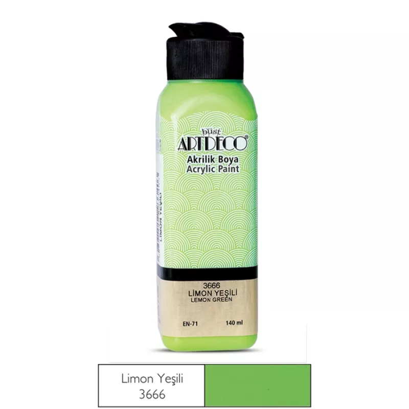 ARTDECO AKRİLİK 140 ML LİMON YEŞİLİ 3666