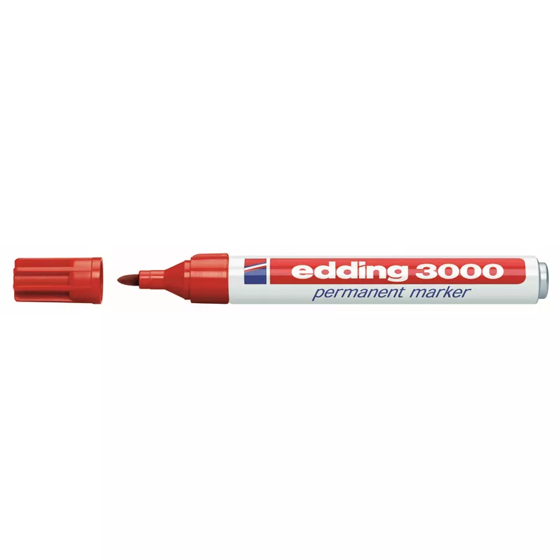 EDDİNG PERMANENT MARKÖR KIRMIZ ED-3000