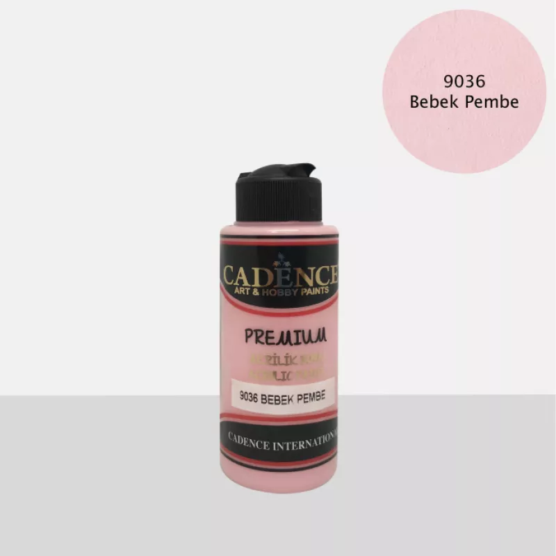 CADENCE PREMİUM AKRİLİK BOYA 120 ML 9036 BEBEK PEMBE