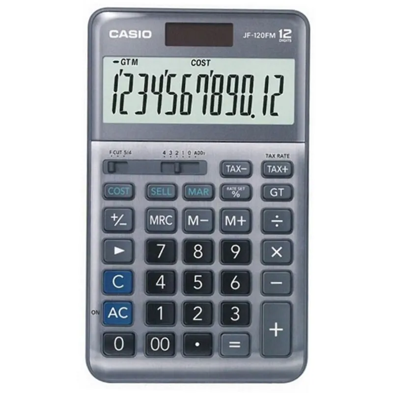 CASIO HESAP MAKİNESİ MASAÜSTÜ JF-120FM 12 HANE