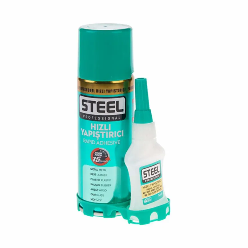 STEEL MDF HIZLI YAPIŞTIRICI 200ML+50 GR SET