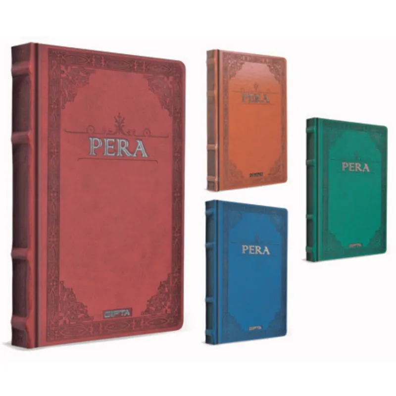 GIPTA DEFTER PERA 17X24 İPLİK DİKİŞLİ DERİ KAPAK 160 YP.DÜZ 1993
