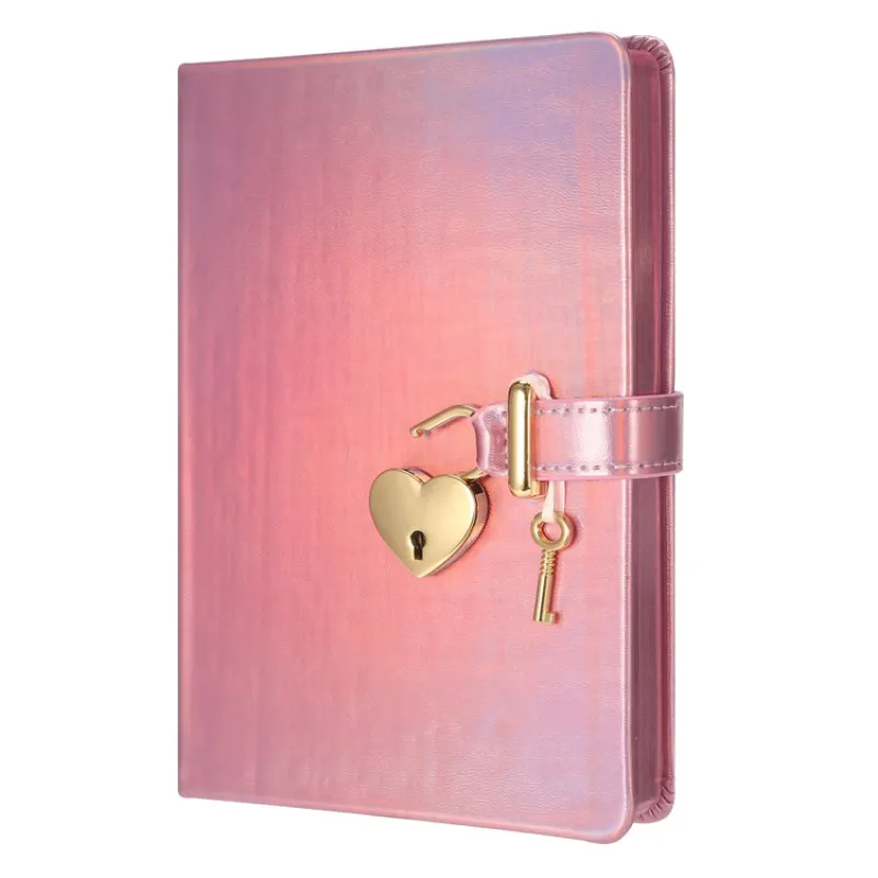 VİCTORİAS JOURNALS HUSH HUSH KİLİTLİ METALİK DEFTER KUTULU 80GR. 160 YP. ÇİZ..KOYU PEMBE 124-1913