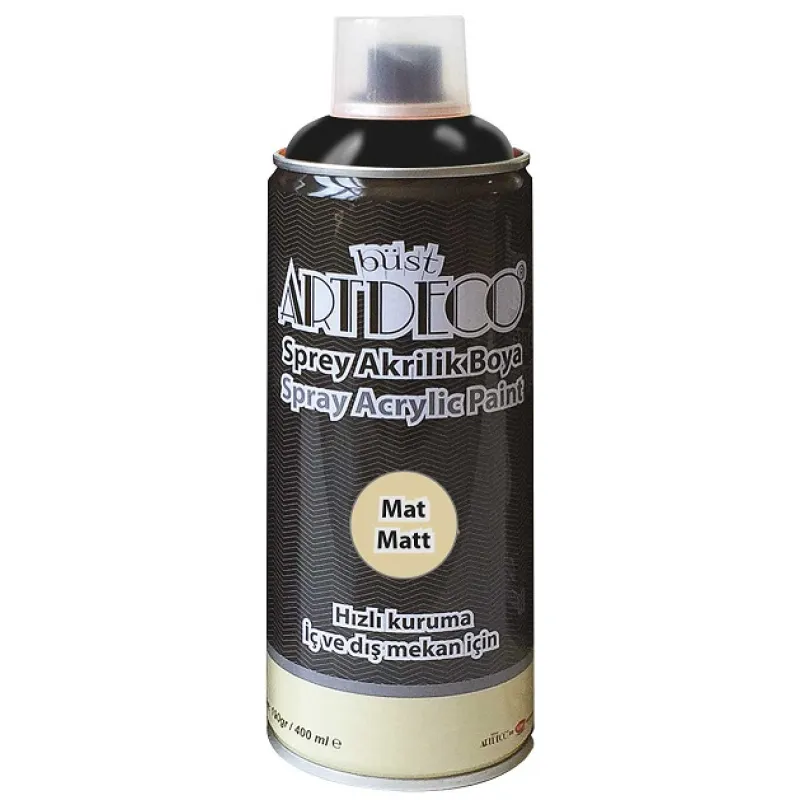 ARTDECO SPREY AKRİLİK BOYA 400 ML MAT SİYAH M790 400-M790