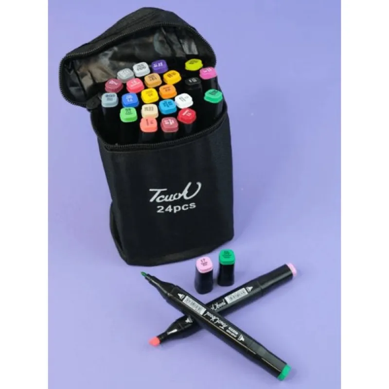 TOUCH ÇİFT UÇLU ART MARKER ÇANTALI 24 LÜ YAL-M24W