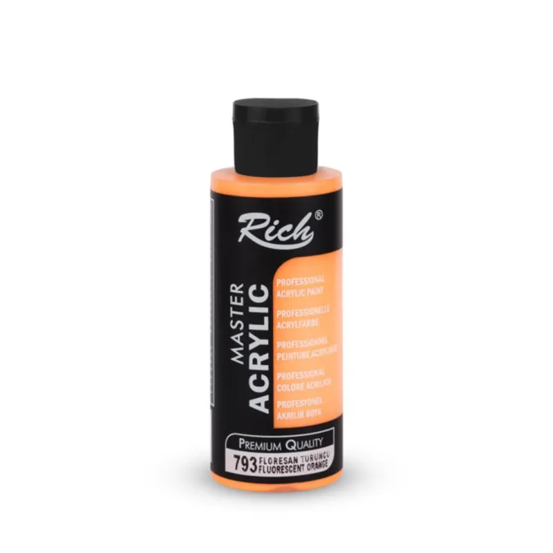 RİCH MASTER AKRİLİK FLORESAN 120 CC TURUNCU 2444
