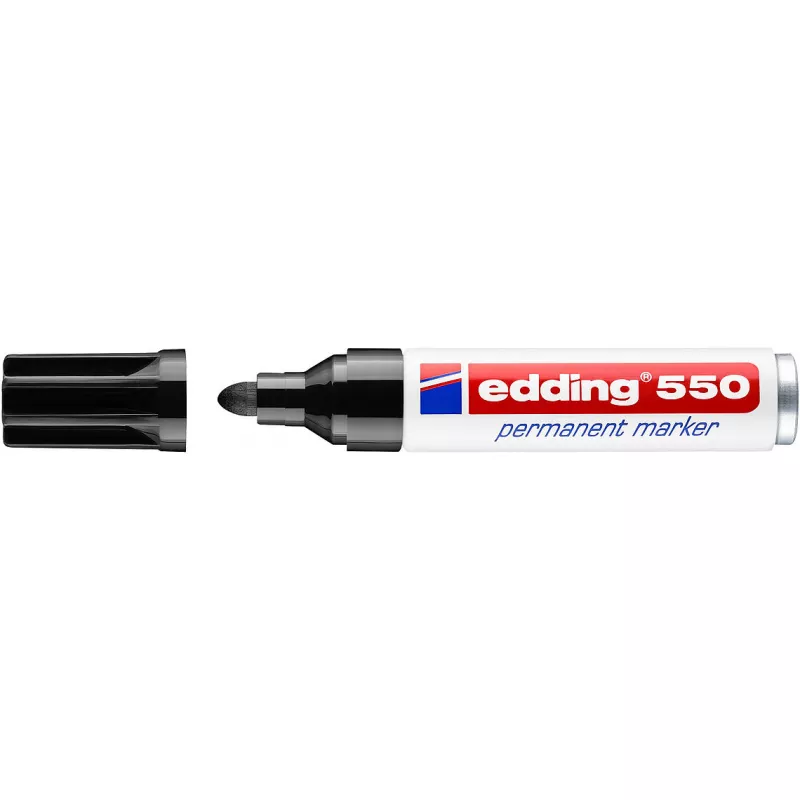 EDDİNG PERMANENT MARKÖR YUVARLAK UÇ 3-4 MM SİYAH E-550