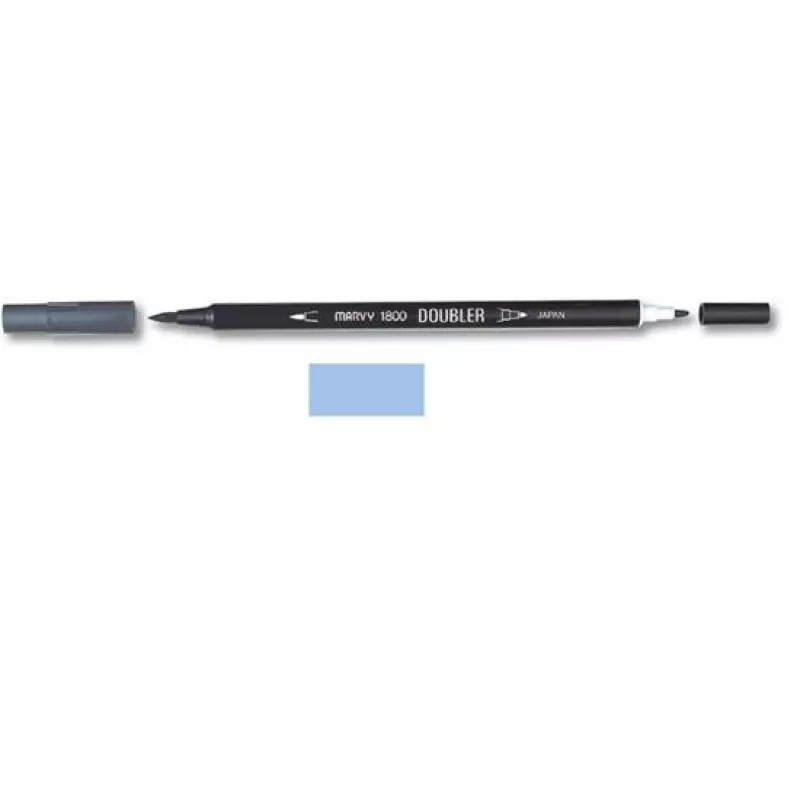 Marvy 1800 Doubler Çift Uçlu Brush Pen Fırça Kalem No:99 Periwinkle