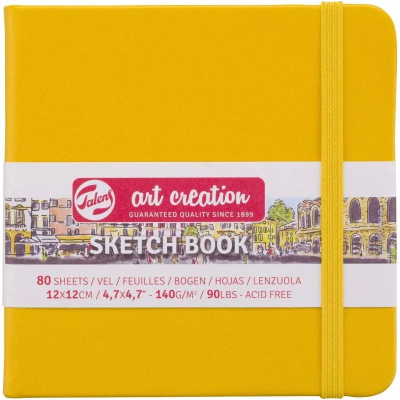 Royal & Talens Sketch Book Golden Yellow 12x12 140 GR 80 yp.