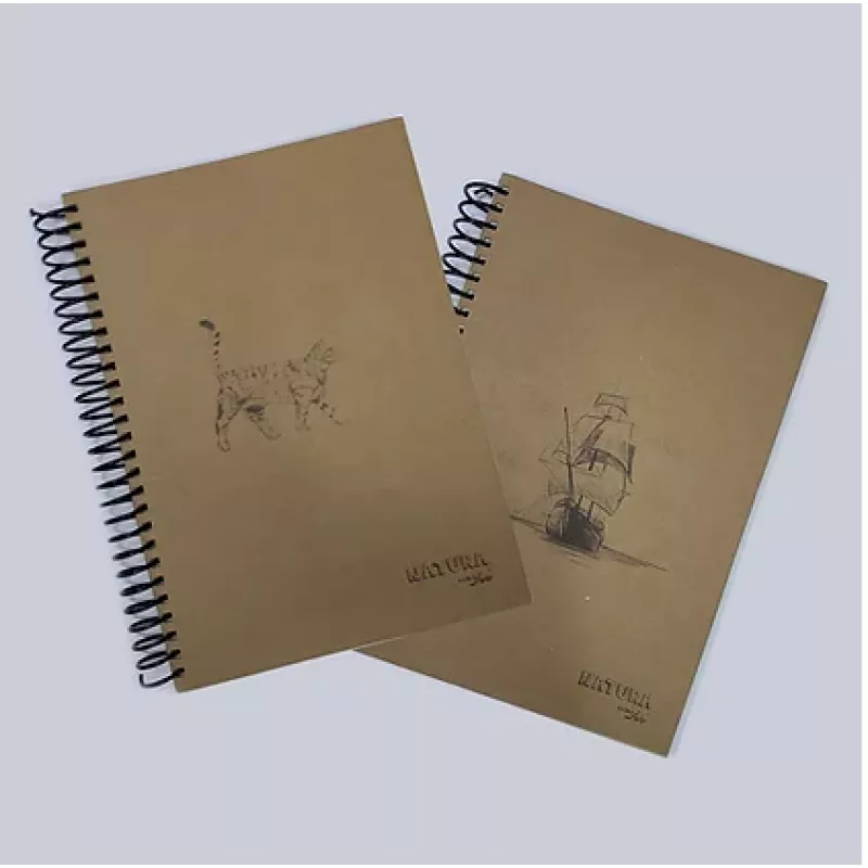 COLOR LIVA NATURA DEFTER 17x24 KRAFT KAPAK SPİRALLI 80 YAPRAK ÇİZGİLİ