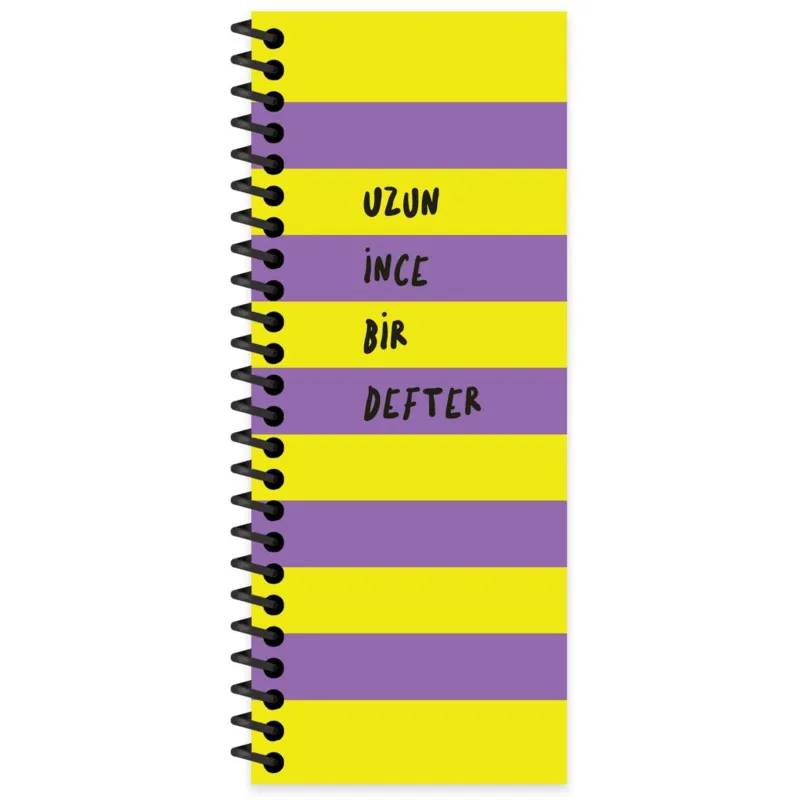 KESKİN COLOR UZUN İNCE Bİ DEFTER MOR 8x21 SPR. SERT KAPAK 140 YP. ÇİZGİSİZ 417943