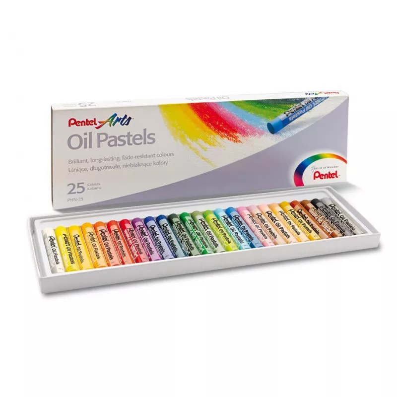 PENTEL PROFESYONEL ARTİST'S YAĞLI PASTEL BOYA 25 RENK PHN25