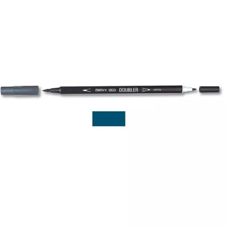 Marvy 1800 Doubler Çift Uçlu Brush Pen Fırça Kalem No:103 Evergreen
