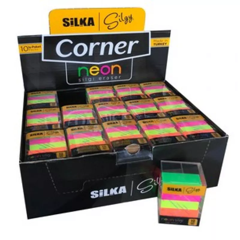 SİLKA CORNER NEON 10LU SİLGİ