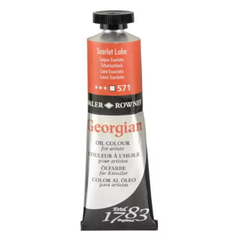 Daler Rowney Georgian Yağlı Boya 38 ml. Scarlet Lake No:571