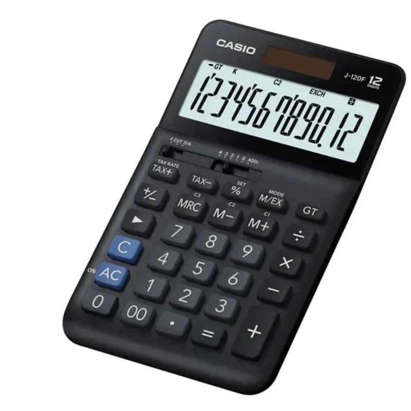 CASIO HESAP MAKİNESİ MASAÜSTÜ J-120F-W-DP