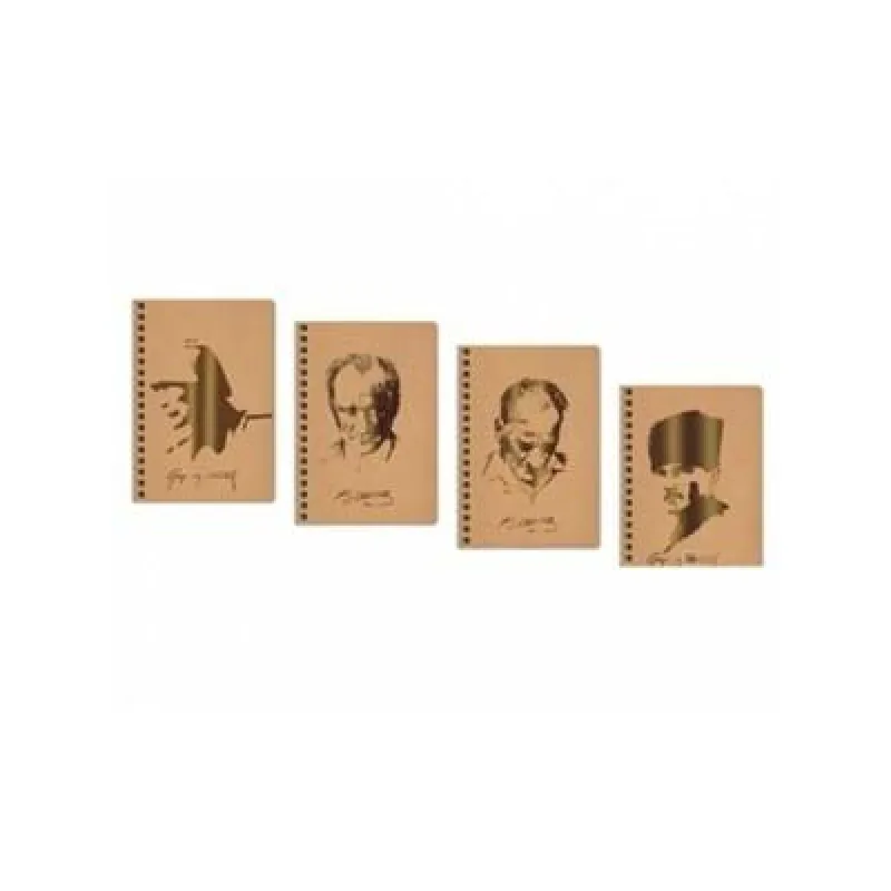 KESKİN DEFTER FUNKY ATATÜRK 16,5X22,5 SPİRALLİ 80 YP. ÇİZGİLİ 418121-99