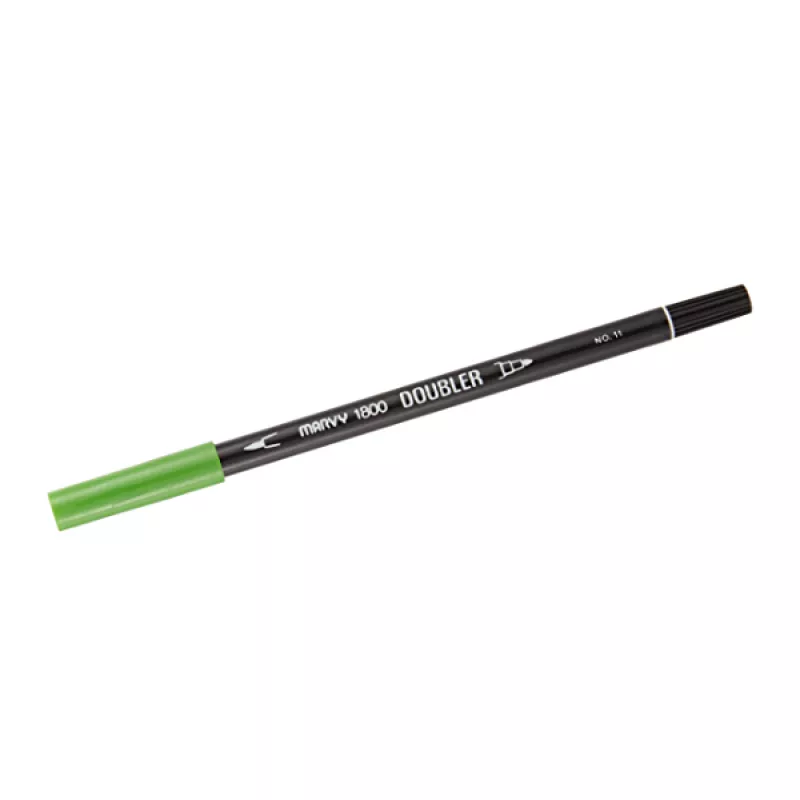 Marvy 1800 Doubler Çift Uçlu Brush Pen Fırça Kalem No:11 Light Green